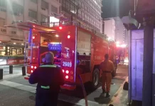 Incendio en Av. Corrientes y Paraná: 10 heridos y un detenido