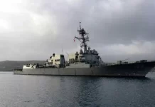 Una fragata de la Armada estadounidense fue alcanzada por dos misiles iraníes