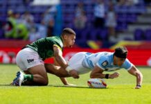 Los Pumas 7s cayeron ante Sudáfrica, que volvió a ser superior y el sueño del título se desvanece