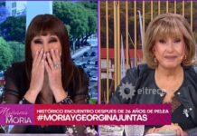 “Lloré mucho sobre tu hombro” y “Nunca te dejé de querer”: el reencuentro de Moria y Georgina Barbarossa