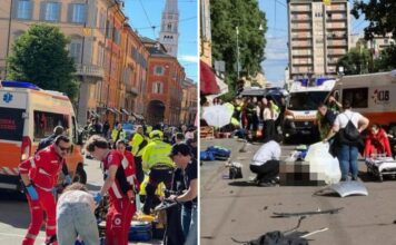 Un auto embistió a una multitud en Italia y hay siete heridos, dos de gravedad