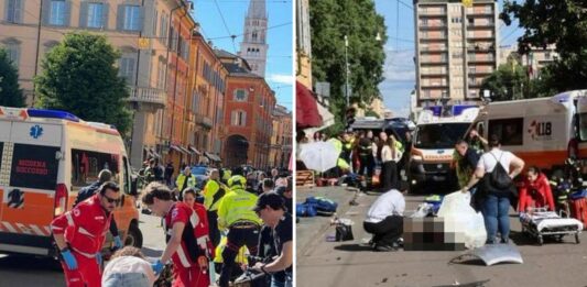 Un auto embistió a una multitud en Italia y hay siete heridos, dos de gravedad
