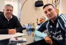Scaloni se reunió con Tapia: “Enfocados y en modo Mundial”