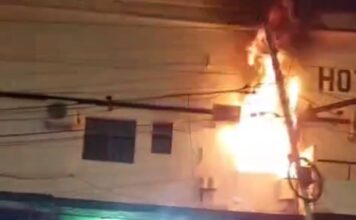 Se incendió un emblemático hotel en Constitución y evacuaron a 20 personas