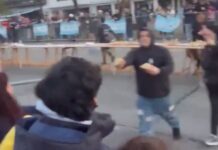 Avellaneda: una parrilla organizó un evento con un sándwich de 700 metros y un grupo de personas lo asaltó