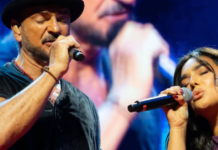 Ricardo Arjona y Ángela Leiva se unieron en el escenario para interpretar “Fuiste tú”