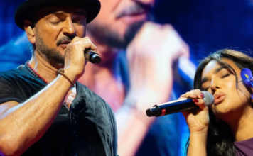 Ricardo Arjona y Ángela Leiva se unieron en el escenario para interpretar “Fuiste tú”