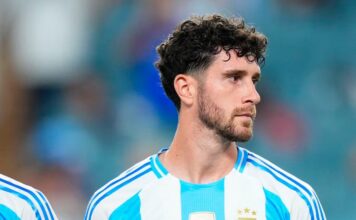 Marcos Senesi llegó a Kansas City para sumarse al plantel mundialista de la Selcción Argentina