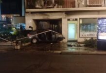 Choque e incendio en Recoleta