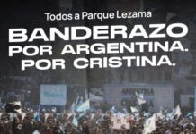La militancia hará un banderazo en Parque Lezama reclamando libertad para Cristina Kirchner