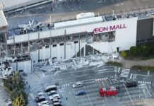 Una explosión provoca un derrumbe en un centro comercial de Japón y buscan a decenas de desaparecidos