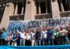 La CGT, las CTA y movimientos sociales marchan al Congreso junto a los jubilados