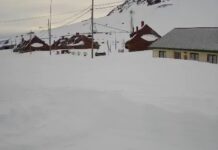 Feroz temporal en varias provincias del país: localidades aisladas y paredones de nieve de cuatro metros