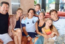 El Cholo Simeone llegó a Miami para alentar a su hijo Giuliano y compartió tiernas postales familiares