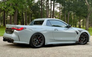 Transformación extrema: Un BMW M4 se convierte en pickup y se subasta por casi US$100.000