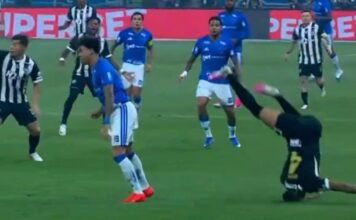 Futbolista de Atlético Mineiro sufre golpe en la cabeza y se activa protocolo de conmoción cerebral