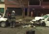 Fuerte choque frontal en Coghlan deja tres heridos y caos vehicular