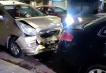 Conductor ebrio provoca choque en cadena en Mataderos