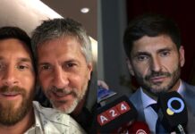 Luto en el fútbol: Maximiliano Pullaro se despide de Jorge Messi, padre de Lionel