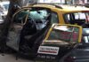Accidente de taxi en Belgrano: un vehículo se incrusta contra un árbol