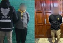 Detenidos durante el operativo de seguridad en el partido entre Argentinos Juniors y Racing