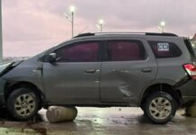 Casi una tragedia en Mar del Plata: camioneta descontrolada por el viento impacta contra paredón