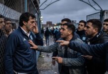Escándalo en Racing: hincha agredida con una botella tras derrota