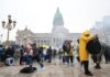 Movilización Masiva en el Congreso en Contra de la Ley de Tierras