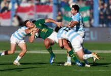 Los Pumas luchan intensamente pero caen ante Sudáfrica en un emocionante test match