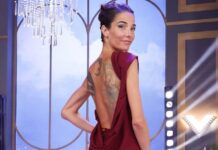 Juana Viale deslumbra con un vestido de gala en su programa y revela un curioso detalle
