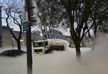 Alerta Sanitaria en Monte Castro: Camión Derrama Oxígeno Líquido Frente a un Hospital