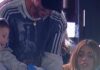 Rodrigo De Paul y Tini Stoessel disfrutan del clásico entre Racing y Boca