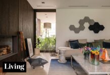 Innovador diseño de living: un hogar que desafía la neutralidad