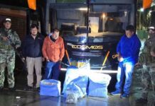 Detienen a conductores de micro con 86 kilos de marihuana destinado a San Pablo