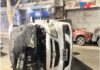 Impactante choque y vuelco en plena mañana en Liniers