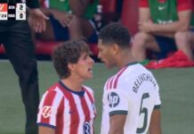 Giuliano Simeone brilla en el derbi madrileño y protagoniza un tenso cruce con Bellingham