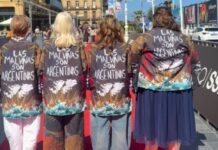 Actrices argentinas llevan un mensaje por Malvinas en el Festival de San Sebastián