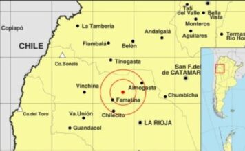 Terremoto de 5,4 grados afecta a La Rioja y se siente en varias provincias