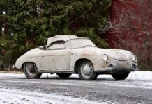 Un Porsche de 1955, vendido por más de 145 mil dólares, revive su historia tras 50 años de abandono