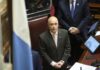 Abdala asume como presidente interino en medio de la ausencia de Milei y Villaruel