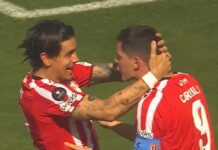 Estudiantes se adelanta en la Supercopa Internacional con un gol de Alexis Castro