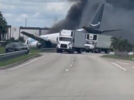 Accidente aéreo en Miami: avión de carga de Amazon se despista y causa caos en el aeropuerto