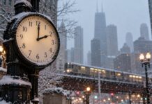 Illinois se Prepara para el Cambio de Hora y la Primera Nevada de Invierno