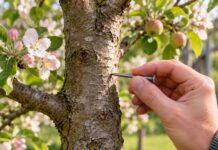 El curioso truco de Mariluz del Campo para hacer que los árboles frutales den más frutos