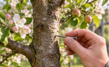 El curioso truco de Mariluz del Campo para hacer que los árboles frutales den más frutos