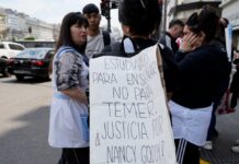 Docentes de Todo el País Protestan por Justicia en el Caso de Nancy Godoy