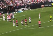 Protesta masiva interrumpe partido entre Rayo Vallecano y Athletic Bilbao