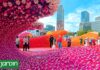 Lego transforma una refinería en un jardín digital en Shanghái