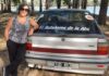 Delia, la abu viajera: Transformó un Renault 11 en motorhome y se lanzó a la aventura