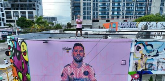Arlex Campos: El artista que inmortalizó a Messi en Miami antes de su llegada al Inter